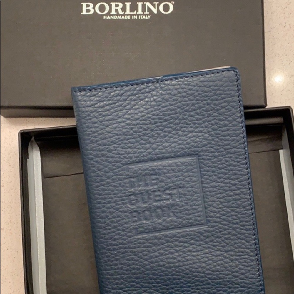 NWOT- Real Leather Borlino passport case